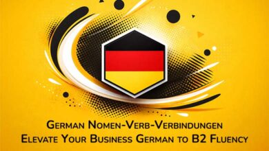 German Nomen Verb Verbindungen Elevate Your Business German To B2 Fluency